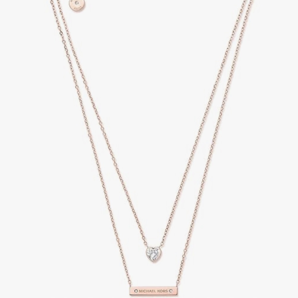 Michael Kors Double-Strand Pendant Necklace